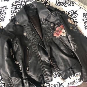 Blank NYC studded leather jacket